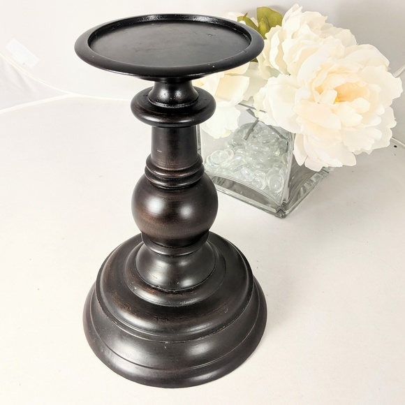 Pottery Barn Accents Turned Pillar Candle Holder Poshmark